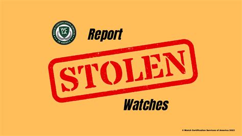 stolen Rolex report